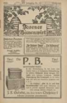 Posener Bienenwirt: Zeitschrift des Großpolnischen Imkerverbandes Poznań 1924.11 Jg.18 Nr11
