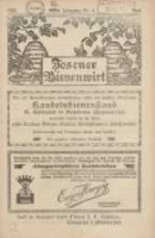 Posener Bienenwirt: Zeitschrift des Gro&szlig;polnischen Imkerverbandes Poznań 1926.04 Jg.20 Nr4