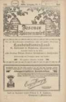 Posener Bienenwirt: Zeitschrift des Großpolnischen Imkerverbandes Poznań 1926.04 Jg.20 Nr4