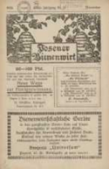 Posener Bienenwirt: Zeitschrift des Großpolnischen Imkerverbandes Poznań 1926.11 Jg.20 Nr11