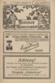 Posener Bienenwirt: Zeitschrift des Großpolnischen Imkerverbandes Poznań 1928.09 Jg.22 Nr9