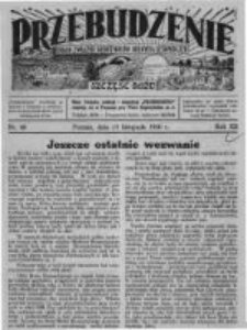 Przebudzenie: organ Związku Robotników Rolnych i Leśnych ZZP. 1930.11.13 R.12 Nr46
