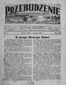 Przebudzenie: organ Związku Robotników Rolnych i Leśnych ZZP. 1931.01.01 R.13 Nr1