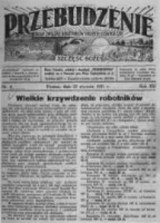 Przebudzenie: organ Związku Robotników Rolnych i Leśnych ZZP. 1931.01.22 R.13 Nr4