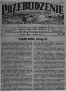 Przebudzenie: organ Związku Robotnik&oacute;w Rolnych i Leśnych ZZP. 1931.02.12 R.13 Nr7
