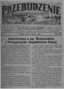 Przebudzenie: organ Związku Robotników Rolnych i Leśnych ZZP. 1931.02.19 R.13 Nr8
