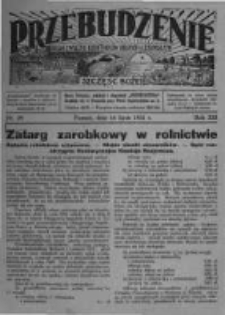 Przebudzenie: organ Związku Robotników Rolnych i Leśnych ZZP. 1931.07.16 R.13 Nr29
