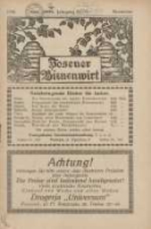 Posener Bienenwirt: Zeitschrift des Verbandes der Großpolnischen Imkervereine 1930.11 Jg.24 Nr11