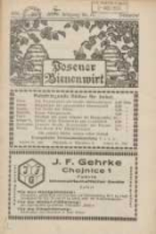 Posener Bienenwirt: Zeitschrift des Verbandes der Großpolnischen Imkervereine 1930.12 Jg.24 Nr12