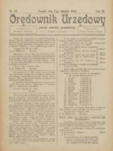 Orędownik Urzędowy Powiatu Zachodnio-Poznańskiego 1924.08.07 R.37 Nr28