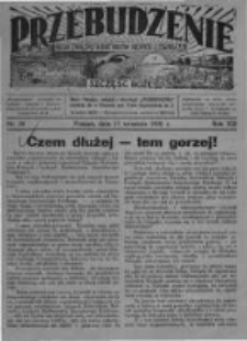Przebudzenie: organ Związku Robotników Rolnych i Leśnych ZZP. 1931.09.17 R.13 Nr38