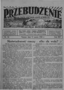 Przebudzenie: organ Związku Robotników Rolnych i Leśnych ZZP. 1932.03.31 R.14 Nr14