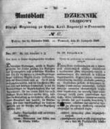 Amtsblatt der Königlichen Regierung zu Posen. 1843.11.23 Nro.47