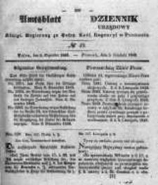 Amtsblatt der K&ouml;niglichen Regierung zu Posen. 1843.12.07 Nro.49