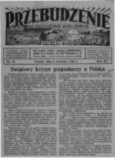 Przebudzenie: organ Związku Robotników Rolnych i Leśnych ZZP. 1932.09.08 R.14 Nr37
