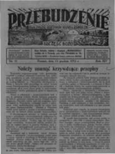 Przebudzenie: organ Związku Robotników Rolnych i Leśnych ZZP. 1932.12.15 R.14 Nr51