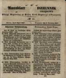 Amtsblatt der Königlichen Regierung zu Posen. 1847.04.06 Nro.14