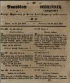 Amtsblatt der Königlichen Regierung zu Posen. 1847.07.27 Nro.30
