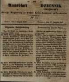 Amtsblatt der Königlichen Regierung zu Posen. 1847.08.17 Nro.33