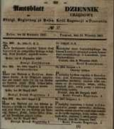 Amtsblatt der Königlichen Regierung zu Posen. 1847.09.14 Nro.37