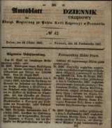 Amtsblatt der Königlichen Regierung zu Posen. 1847.10.19 Nro.42