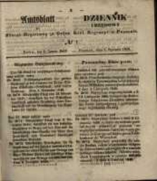 Amtsblatt der Königlichen Regierung zu Posen. 1849.01.02 Nr.1