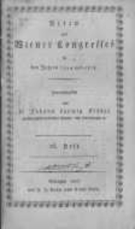 Acten des Wiener Congresses in den Jahren 1814 und 1815. H.26
