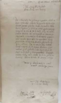 Lew Sapieha do króla Zygmunta III, Wenden 15.03. 1599