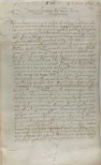 Georgius Farensbachpalatinus Vendensis Sigismundo III regi Poloniae, Wenden, 06.01.1601