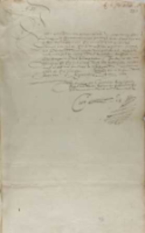 Dem Hochgebornen Fürsten Hern Friederichen Hertzogen zu Curlandt vnd Semigalien in Lievlandt Carolus dux Sudermaniae, 06.09.1601