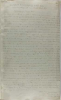 Kopia listu Mikołaja Zebrzydowskiego wojewody krakowskiego do króla, Kraków 28.01.1602