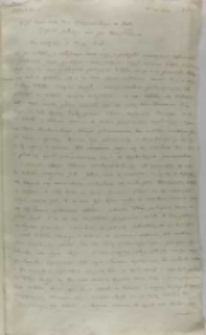 Kopia listu Bernarda Macieiowskiego biskupa krakowskiego do króla, Kraków 28.01.1602