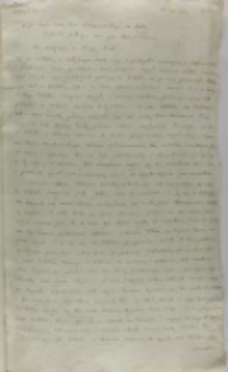 Kopia listu Bernarda Macieiowskiego biskupa krakowskiego do króla, Kraków 28.01.1602