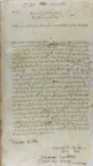 Stanisław Karnkowski arcybiskup gnieźnieński do króla, Łowicz 17.03.1602