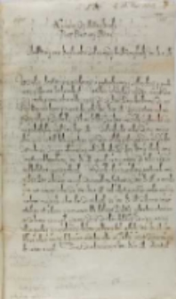 Stanisław Karnkowski arcybiskup gieźnieński do króla, Łowicz 16.05.1602