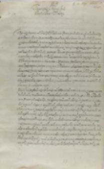 Wojciech Baranowski biskup płocki do króla, Warszawa 23.05.1602