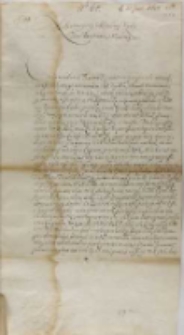 Maciej Leniek do króla, Ryga 20.06.1602