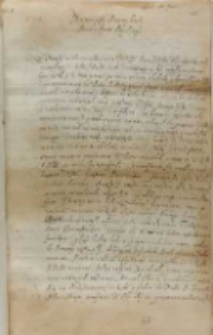 Jan Karol Chodkiewicz hetman polny litewski, starosta żmudzki do króla, z obozu pod Dorpatem 18.11.1602