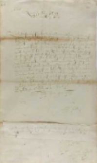 Jan Karol Chodkiewicz do króla, Dorpat 06.02.1603