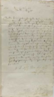 Jan Karol Chodkiewicz do króla, Dorpat 18.04.1603