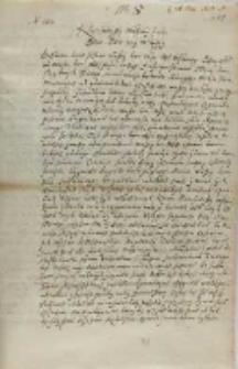 Olbracht Łaski wojewoda sieradzki do króla, Łask 31.05.1603