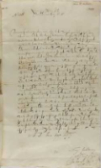 Jan Karol Chodkiewicz do króla, Dorpat 12.06.1603