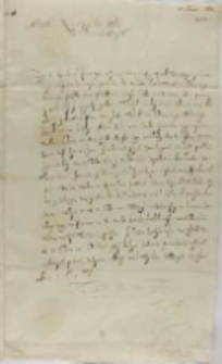 Jan Karol Chodkiewicz do króla, Dorpat 13.06.1603