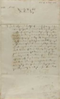 Jan Karol Chodkiewicz do króla, Dorpat 15.06.1603