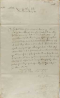 Jan Karol Chodkiewicz do króla, Dorpat 15.06.1603