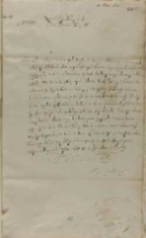 Jan Karol Chodkiewicz do króla, Dorpat 15.06.1603