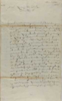 Jan Karol Chodkiewicz do króla, Dorpat 16.06.1603