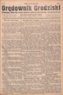 Orędownik Grodziski: niezależne pismo dla rodzin polskich powiatu grodziskiego i nowotomyskiego : organ centralny dla miast: Grodziska, Opalenicy, Buku, Nowego Tomyśla, Zbaszynia i Lwówka 1923.05.12 R.5 Nr37