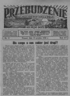 Przebudzenie: organ Związku Robotników Rolnych i Leśnych ZZP. 1935.12.19 R.17 Nr51