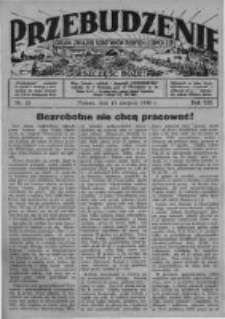 Przebudzenie: organ Związku Robotników Rolnych i Leśnych ZZP. 1938.08.11 R.20 Nr32